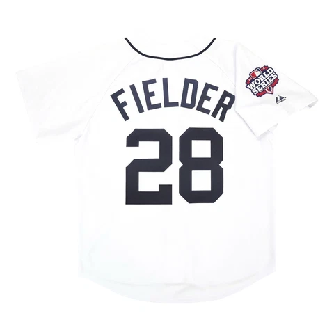 Prince Fielder 2012 Detroit Tigers World Series Home White Jersey Men's (S-3XL) Cover