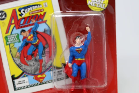 1990 Ertl DC Comics Super Heroes Superman #724 Die Cast Figure MOC Cover