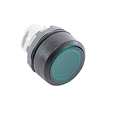 MP1-11G, ABB, Pushbutton- Momentary - Flush - Illuminated - No contact block - Image 1 of 2