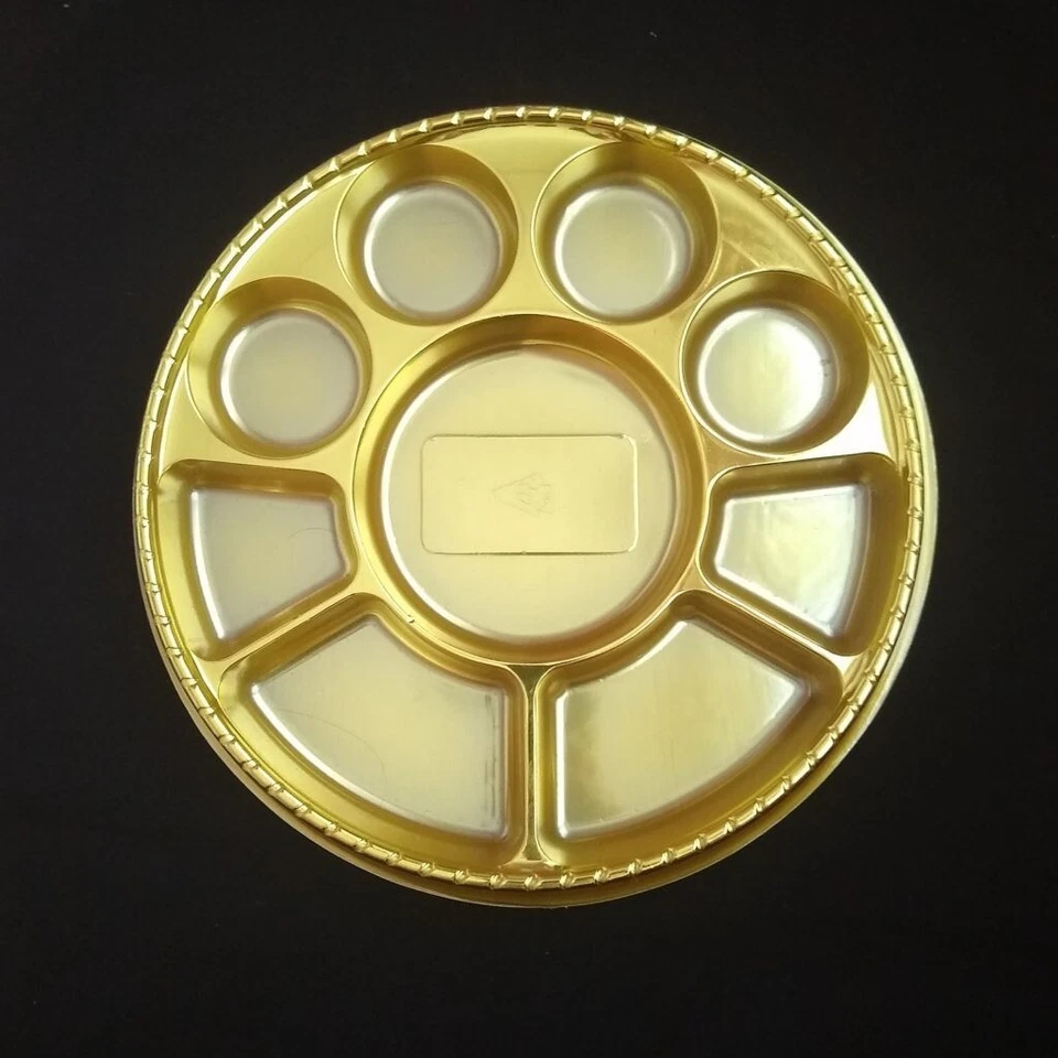 Gold 9 Compartment Plate - Image 1 of 1