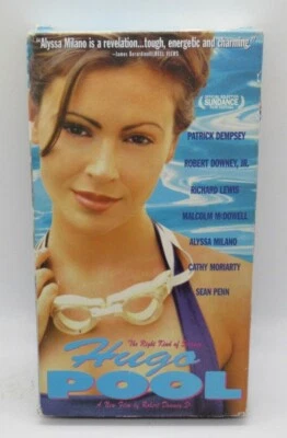 HUGO POOL VHS VIDEO MOVIE, PATRICK DEMPSEY, ALYSSA MILANO, ROBERT DOWNEY JR. Foto 1 de 2