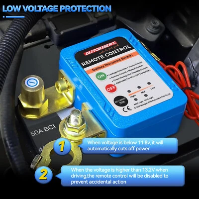Doppio Telecomando Automatico 240A 12V Sezionatore Batteria Auto Interruttore - Immagine 1 di 4
