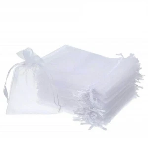 120 Organza Gift Bags Drawstring Jewellery Wedding Party Sweets Favour 15x10cm - Picture 1 of 2