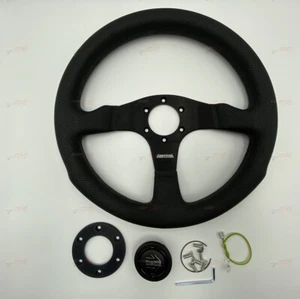 Momo Competition Leather steering wheel 350mm 100% GENUINE MOMO 11108365211R - Afbeelding 1 van 10