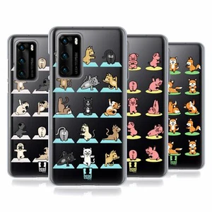 HEAD CASE DESIGNS YOGA ANIMALS SOFT GEL CASE FOR HUAWEI PHONES 4 - Picture 1 of 11