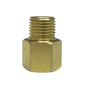 M12X1.25 Female To 1/4” BSP Male Coupling Adapter Brass Oil Pressure Fitting - Picture 1 of 4
