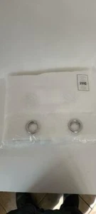 Miami 96 Zoll Innen/Außen Öse oben Fenster Vorhang Paneele, weiß - 2er Set - - Bild 1 von 4