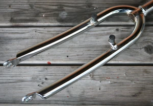 Oldschool 1994 NOS NEW Tange chrome steel 1.1/4" inch Mountainbike front fork - Picture 1 of 8