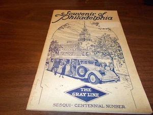 1926 graue Linie Souvenir of Philadelphia 50-seitiges Vintage Booklet - Bild 1 von 6