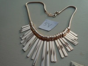 ROSE GOLD METAL NECKLACE CLEOPATRA STYLE 5V - Picture 1 of 4