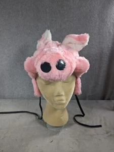 Pig Head Winter Hat Beanie Pink Fur The Rocking Horse  - Picture 1 of 5