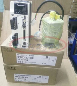 Panasonic AC Servo motor drive kits MSMF042L1U2M+MBDLT25SF 400w 3000rpm 1.27Nm - Picture 1 of 5