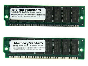 32MB 2X16MB FPM SIN PARIDAD 60NS SIMM 30 PINES 5V 16X8 PROBADO - Imagen 1 de 1