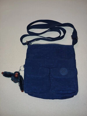 KIP05 Eine Tasche Kipling, Höhe ca. 25cm, Breite ca. 24cm, dunkelblau, Affe Jane - Bild 1 von 4