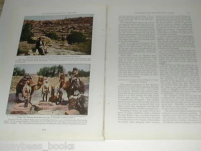 1929 magazine articles on Bethlehem, Christmas Story, people history color pics - Image 1 of 4