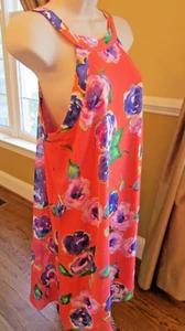 NWT WOMENS  BETSEY JOHNSON SZ 10 FLORAL SLEEVELESS HALTER DRESS - Picture 1 of 7