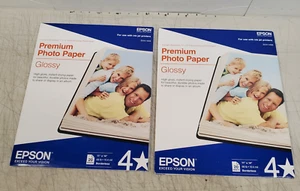 Lot of 2 Pack Epson OEM Premium Photo Paper GLOSSY 11 x14 Inches - Picture 1 of 8