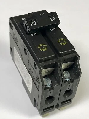 CUTLER-HAMMER EATON CUTLER HAMMER CHQ220 2 Pole 20 AMP Type CH CHQ Circuit Breaker