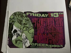 The Flametrick Subs Satan's Cheerleaders Poster Friday 13th 2004 OKC Signed - Picture 1 of 1