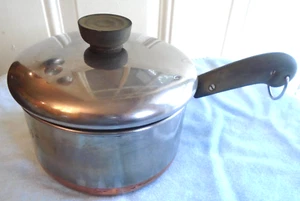 Revere Ware 2 Quart Copper Clad Stainless Steel Sauce Pan And Lid - Picture 1 of 5