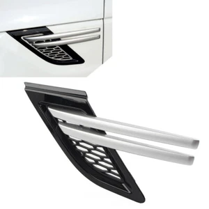 Black Car Trim Front Fender Air Vents Grill For Land Rover Range Rover Sport - Picture 1 of 9