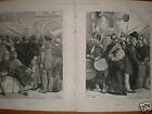 France German occupation Amiens 1871 2 prints