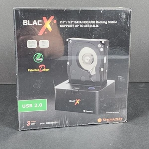 Thermaltake BlacX 2.5"/3.5" SATA HDD USB Docking Station Supporto USB 2.0, Sigillato - Foto 1 di 7
