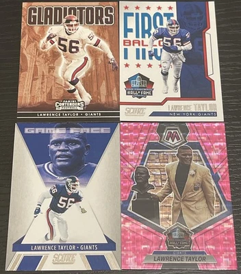 Lote de 4 tarjetas Panini 2021-23 New York Giants Lawerence Taylor  Foto 1 de 2