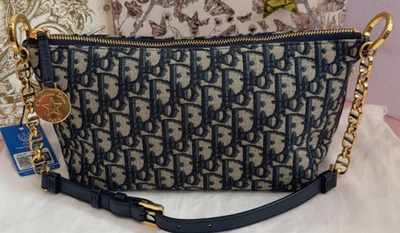 Bolso Bandolera Christian Dior Hobo 2 Vías Negro Dorado Mujer Clásico Foto 1 de 4