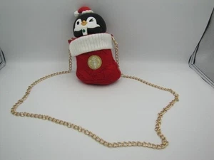 Starbucks China Christmas Penguin 7 oz Vacuum Tea Thermos w Chain Stocking Bag - Picture 1 of 9