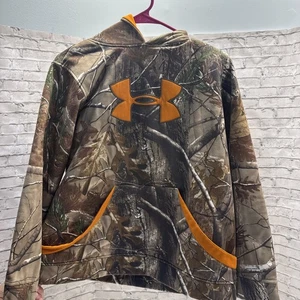Boys Under Armour Camo Break-Up Infinity Hoodie. Size YXL Very good condition - Picture 1 of 6