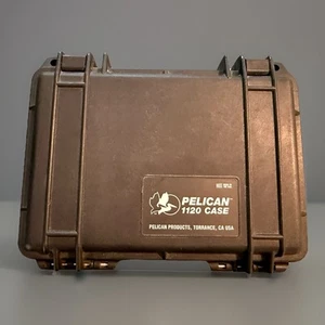 Pelican 1120 Watertight Protector Case, Black With Foam Preowned - Picture 1 of 5