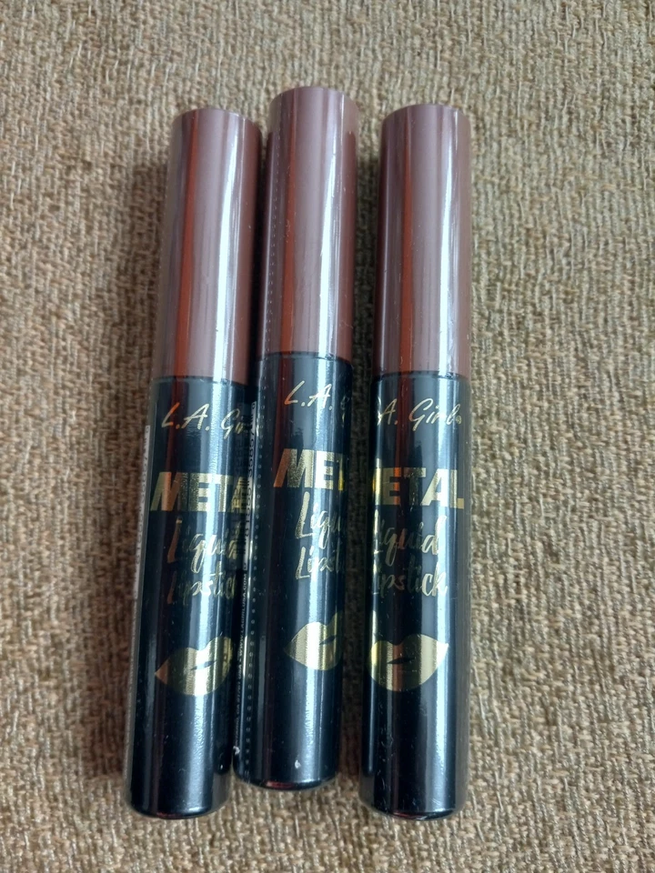 NEW SEALED~LOT OF 3 LA Girl Metal Liquid Lipsticks- Opulent GML857, 0.24 oz - Image 1 of 1