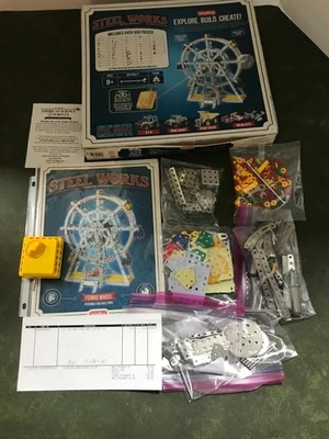 Schylling Music Ferris Wheel Steel Works Classic Construction Building Set 950pc - Image 1 of 3
