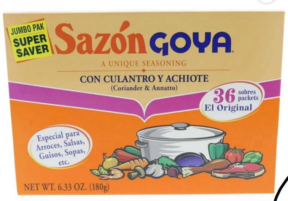 Goya Sazon con Culantro y Achiote (coentro e urucum - Imagem 1 de 1