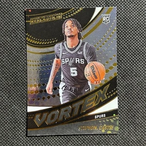 2024-25 Panini Revolution Stephon Castle Vortex RC Rookie #19 Spurs - Picture 1 of 2