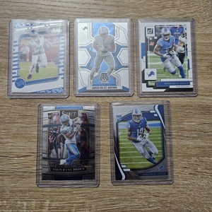 (5) Card Amon-Ra St. Brown Lot Rookie Card, Veteran, Detroit Lions, Select - Picture 1 of 12