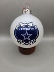 Christmas Ornament Bauble Dallas Cowboys Glass Holiday Decoration NFL