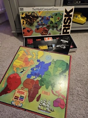 Risk Board Game. 1985. The World Conquest Game. All Pieces There. - Image 1 of 4