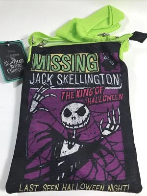 Disney Nightmare Before Christmas Jack Skellington Passport Crossbody Bag - Image 1 of 4