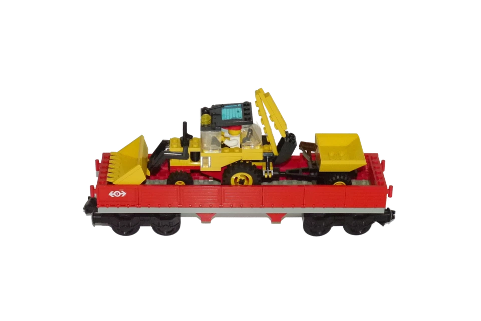 Lego® 9V RC TRAIN Railway 4543 Waggon Carriage Red loading WAGON CAR Truck - Image 1 of 1