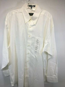 LANESBORO Mens Shirt SZ L White 100% Cotton LONG Sleeve Ultimate Shirt 17 32/33 - Picture 1 of 3