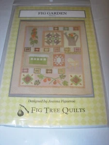 CRAFTS UNCUT Sewing Pattern QUILT FIG TREE GARDEN FABRIC SCRAPS HOME DECOR 56X65 - Picture 1 of 3