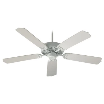Quorum Capri Ceiling Fan 77525-6 NIB 52" 5 White Blades Indoor Traditional NEW - Image 1 of 4