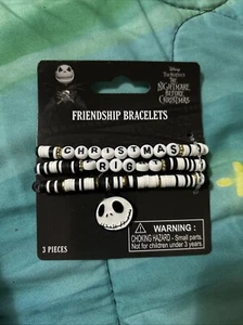 Nightmare Before Christmas 'Friendship Frights' Friendship Bracelets, 3 Pieces - Picture 1 of 1