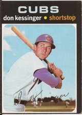 1971 Topps # 455 - DON KESSINGER - CHICAGO CUBS - EXMT