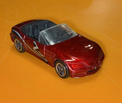 Vintage 1996 Matchbox Maroon BMW Z3 Convertible Rare Original Old Car Free Ship - Image 1 of 4