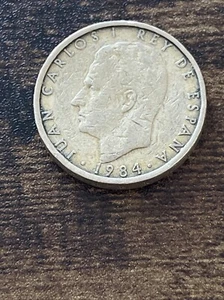 1984 Spain Cien 100 Pesetas Bronze Actual Coin TK7450* - Picture 1 of 3