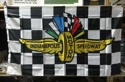 Indianapolis Motor Speedway Collector Flag Banners 500 Brickyard 400 SVRA RACE - Image 1 of 4