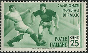 1934 Campionati di mondiali di calcio 20 c. nuovo linguellato MH